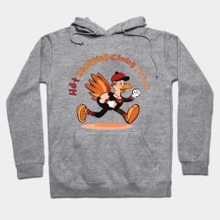 Hot Stuffing Coming Through | Cartoon Turkey Running | Thanksgiving Hoodie